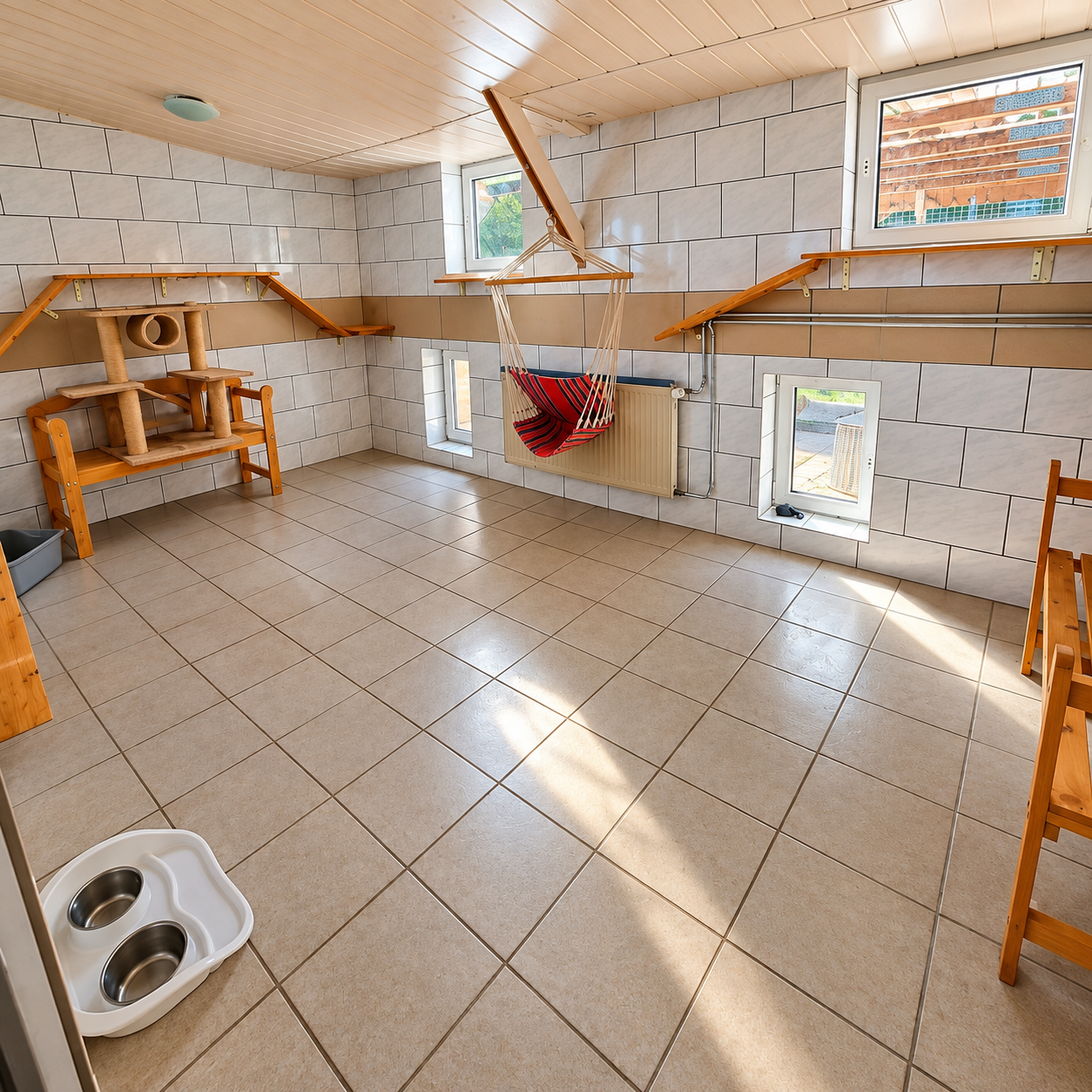 Katzenhotel – Wohlfühlbereich